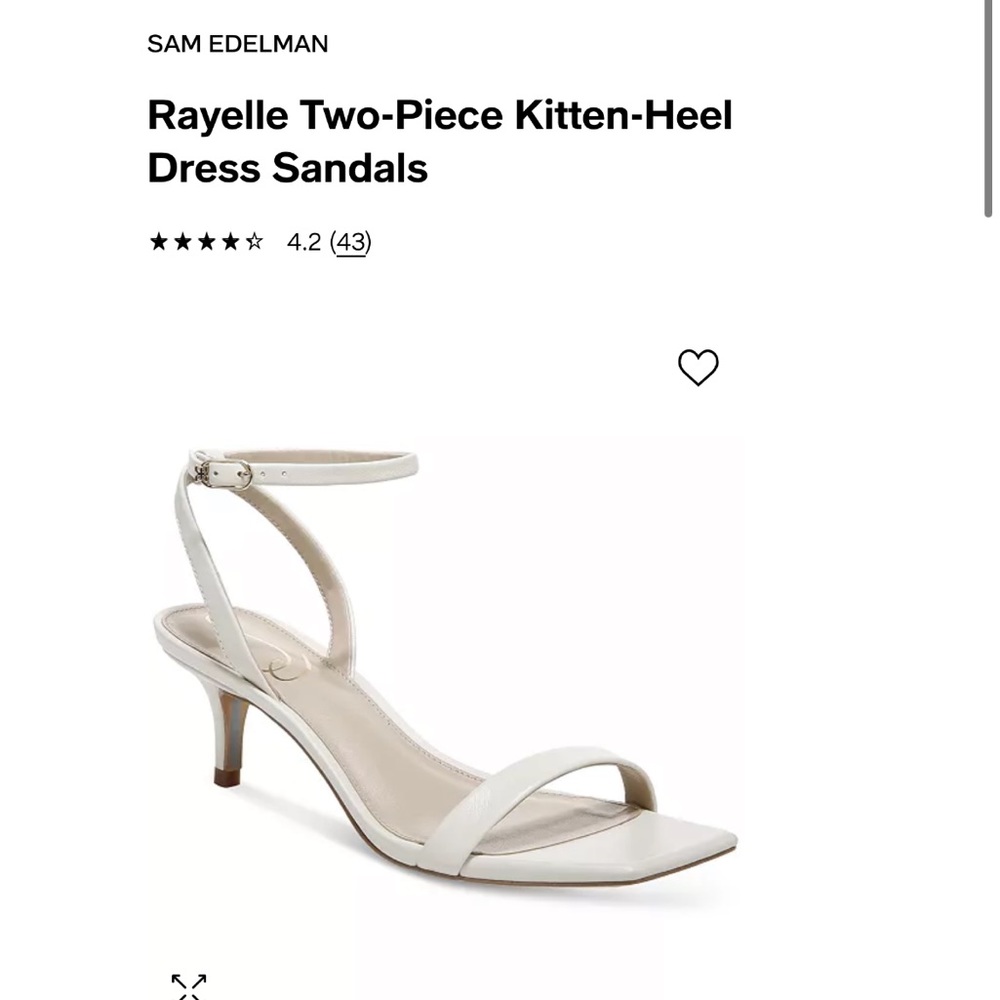 Sam Edelman Rayelle kitten heels in Modern Ivory